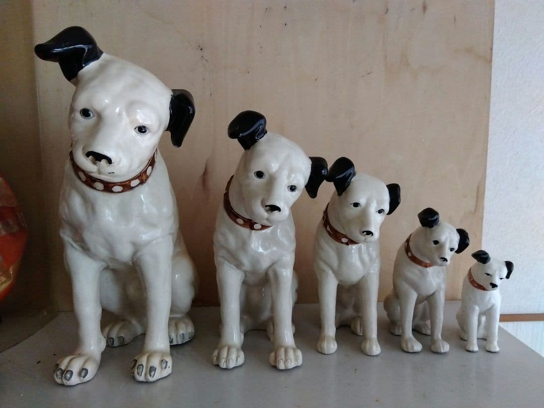 アンティーク　Victor ビクター犬　5匹セット
