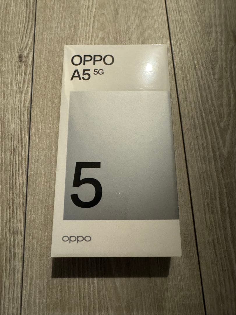 OPPO A5 5G、4GB RAM、128GB、ホワイト　新品　未使用
