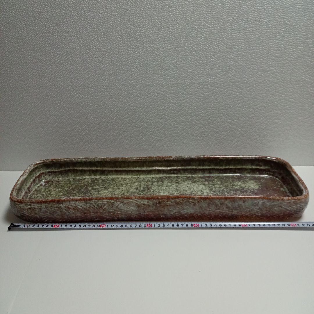 水盤(65cm)華道具　茶道　池坊　変形花器　生け花　小原　草月　花瓶　自由花