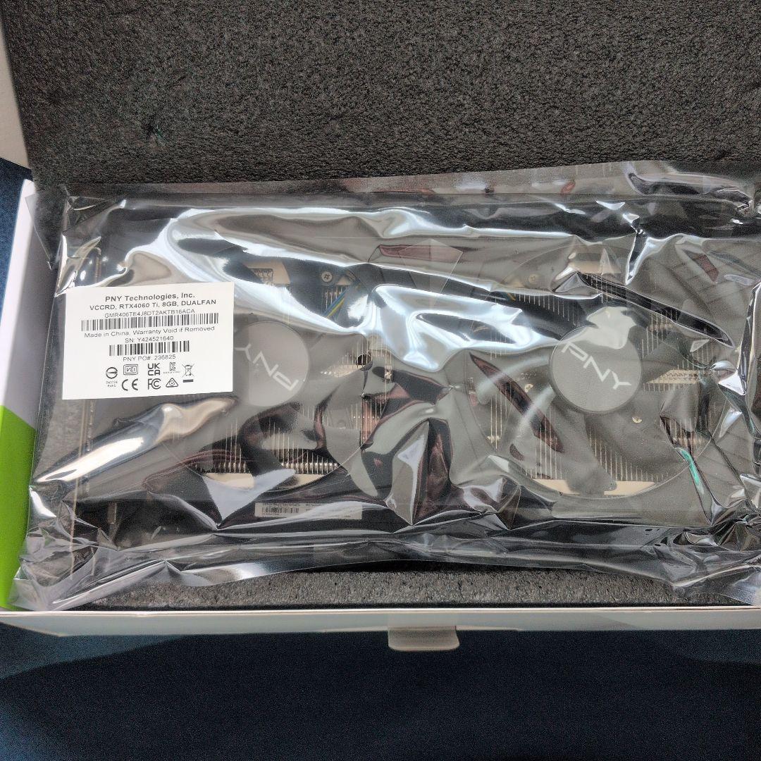 グラフィックボード・グラボ・ビデオカード GeForce RTX 4060Ti 8GB PNY nvidia